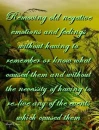 removing all negative emotions