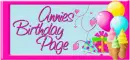 Annies Birthday Page