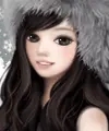 Black haired holiday doll