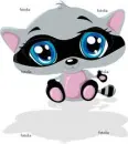 cute anime racoon