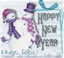 New Year's Snow Family - Rita