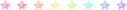 Rainbow Stars Divider