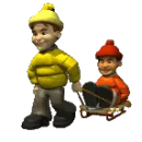 winter sledding