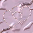 love heart pink silk diamond background