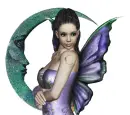 Fairy and moon