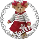 cute winter bear heather