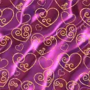 purple silk gold heart background