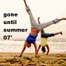 Gone until summer