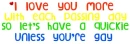 unless you're gay