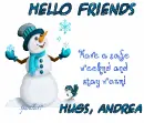 Safe and Warm weekend