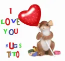 i love you cut mouse 