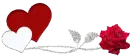  corazon con rosa