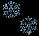 blue snowflake