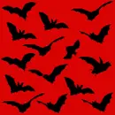 Red bat background