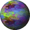 Spinning space globe