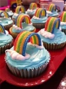 Kawaii Rainbow Cupcakes