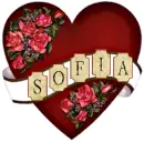 floral heart Sofia