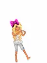 cute animated doll