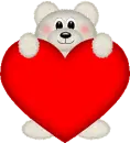 bear with a heart
