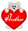 BEAR WITH THE NAME HEATHER