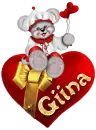 love creddy bear red heart Giina