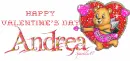 Happy Valentine's Day Bear - Andrea