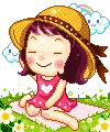 girl in garden