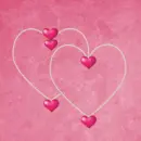 pink 2 hearts