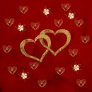 gold hearts