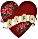 floral heart Sara