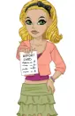School Chick With Report Card