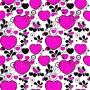 glitter pink heart love background