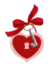 Heart Key Lock