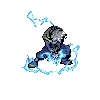 Kakashi charging up chidori