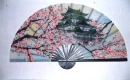 Cherry Blossom Pagoda Fan