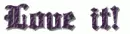 Love it, purple