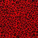Red leopard print