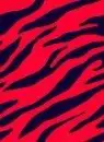 Red zebra print