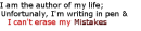 author of my life