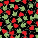love red heart black background