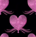 pink glitter heart love background