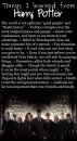 Things I learned from Harry Potter