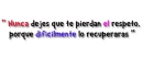 respeto