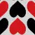 red and black heart love background