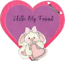 Cute Bunny - Hello Friend