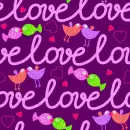 glitter purple hearts love background