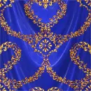 blue curtain glitter gold heart love background