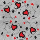 glitter red hearts love background