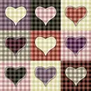 seamless glitter heart love background