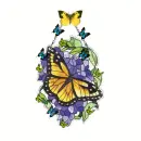 SHIMMERING BUTTERFLY FLOWERS